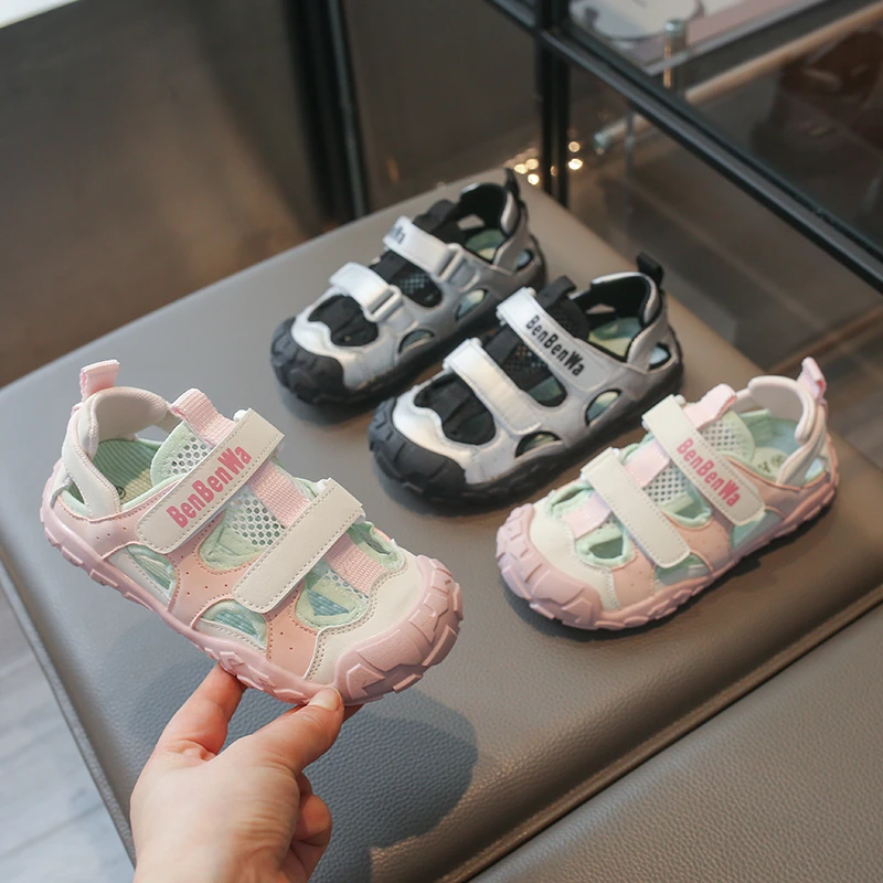 New Kids Sports Sandals Summer Mesh Running Sneakers-style Sandals for Boys Girls Fashion Patchwork School Children Causal Shoes
New Kids Sports Sandals Summer Mesh Running Sneakers-style Sandals for Boys Girls Fashion Patchwork School Children Causal Shoes