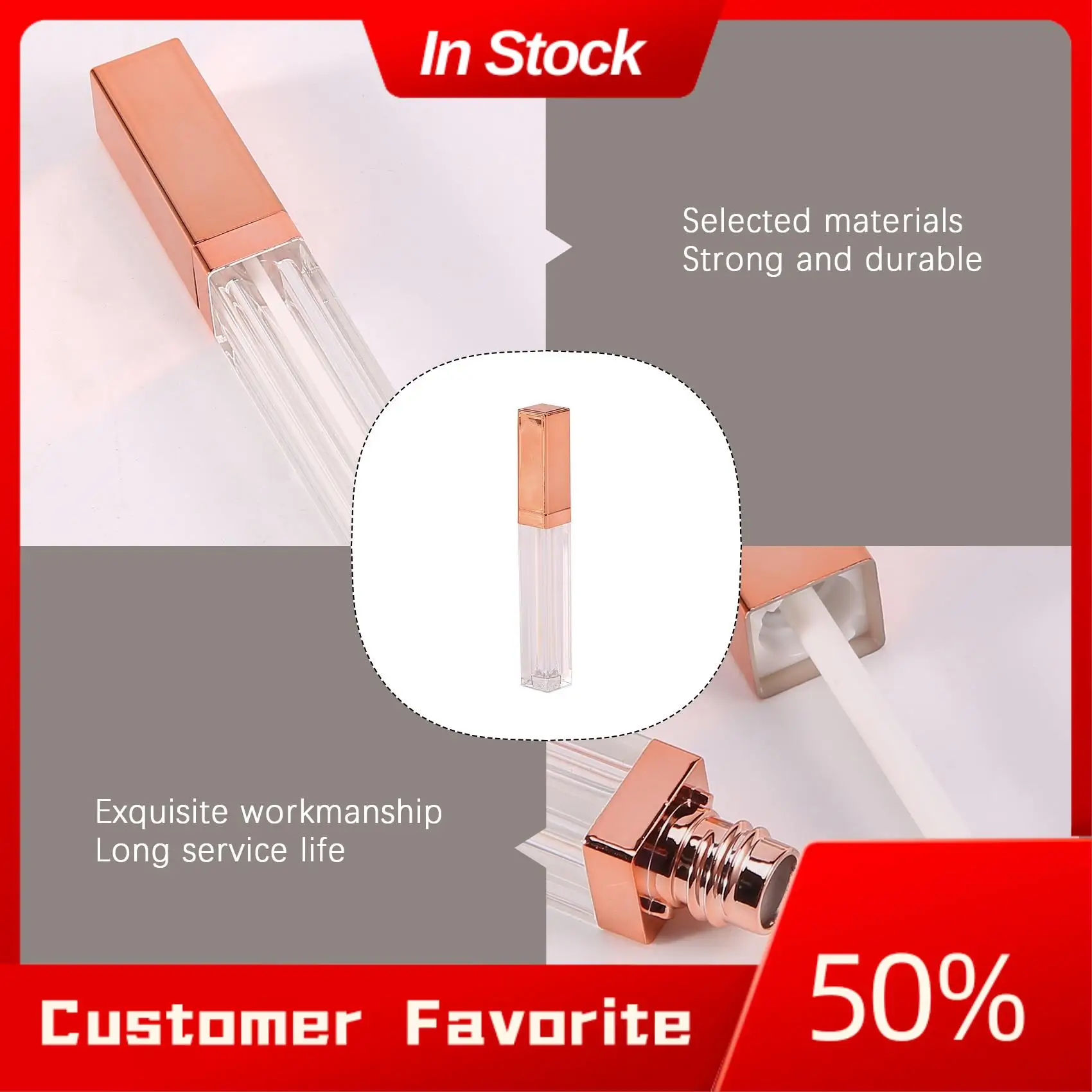 AT03 Top 20Pcs 5Ml Empty Lip Glaze Bottle DIY Lip Gloss Container Refillable Empty Bottles
AT03 Top 20Pcs 5Ml Empty Lip Glaze Bottle DIY Lip Gloss Container Refillable Empty Bottles