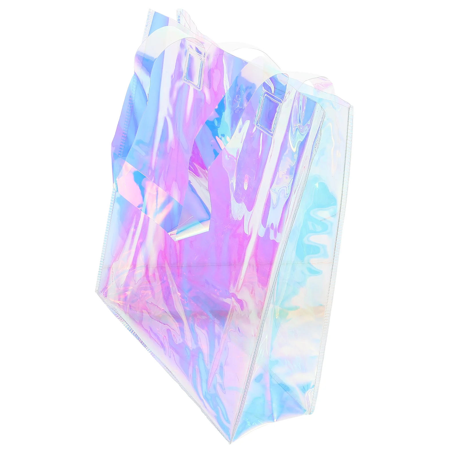 Iridescent Tote Bag Fashionable Waterproof Pvc Handbag Beach Wear-resistant Portable Holographic for Work
Iridescent Tote Bag Fashionable Waterproof Pvc Handbag Beach Wear-resistant Portable Holographic for Work