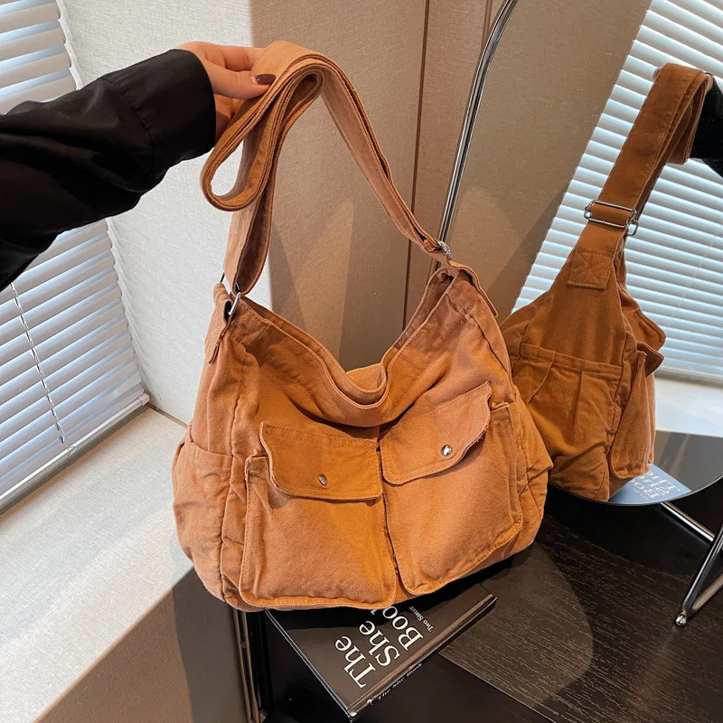 Women's Shoulder Bag Large Crossbody Bags for Women 2026 Canvas Big Satchel Female Messenger Cloth University Student Handbags
Women's Shoulder Bag Large Crossbody Bags for Women 2026 Canvas Big Satchel Female Messenger Cloth University Student Handbags
