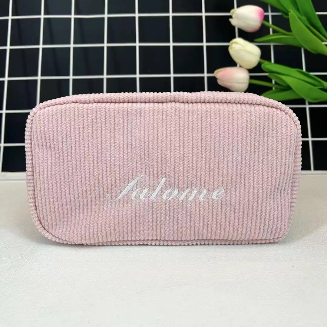 Custom Words Makeup Storage Bag Women Cosmetic Bag Corduroy Travel Personalized Portable Zipper Make Up Organizer Storage Clutch
Custom Words Makeup Storage Bag Women Cosmetic Bag Corduroy Travel Personalized Portable Zipper Make Up Organizer Storage Clutch