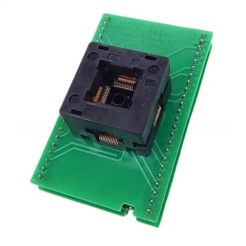 ZIF IC Programming Test Socket QFP48 To DIP48 Conversion Adapter Chip Burn-in Download Test Fixture
ZIF IC Programming Test Socket QFP48 To DIP48 Conversion Adapter Chip Burn-in Download Test Fixture