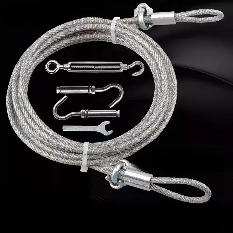Thickened Stainless Steel Coated Clothesline Outdoor Roof Drying Quilts Windproof Balcony Steel Wire Rope Family Organizer
Thickened Stainless Steel Coated Clothesline Outdoor Roof Drying Quilts Windproof Balcony Steel Wire Rope Family Organizer