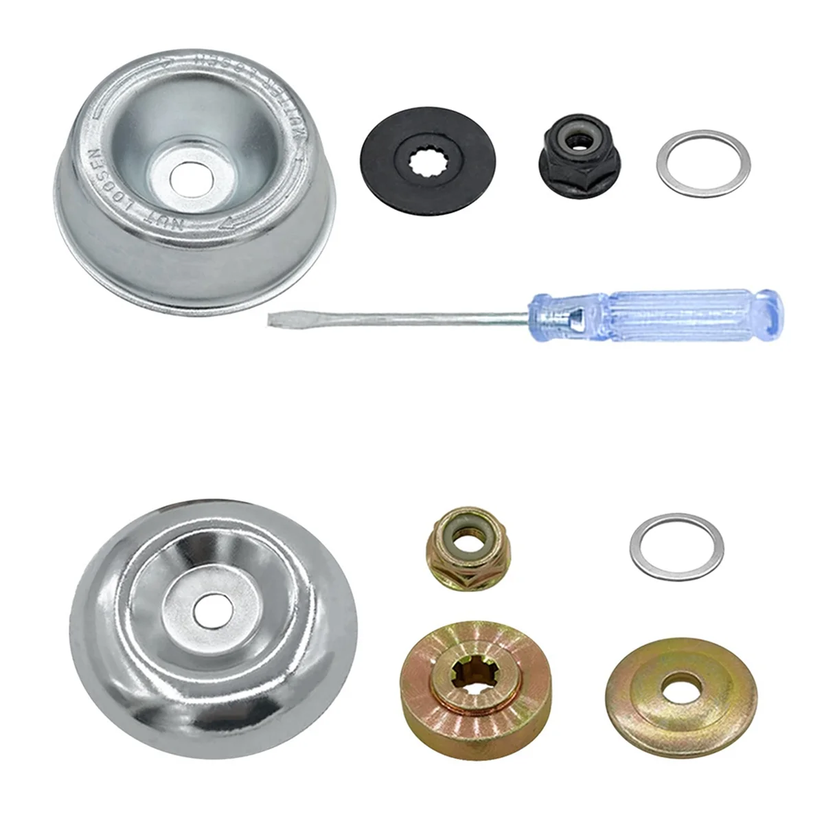 A26F-Gardening Machine Lawnmower Blade Adapter Attachment and Blade Trimmer Adapter(with 2 Pack Different Adapter Kit)
A26F-Gardening Machine Lawnmower Blade Adapter Attachment and Blade Trimmer Adapter(with 2 Pack Different Adapter Kit)