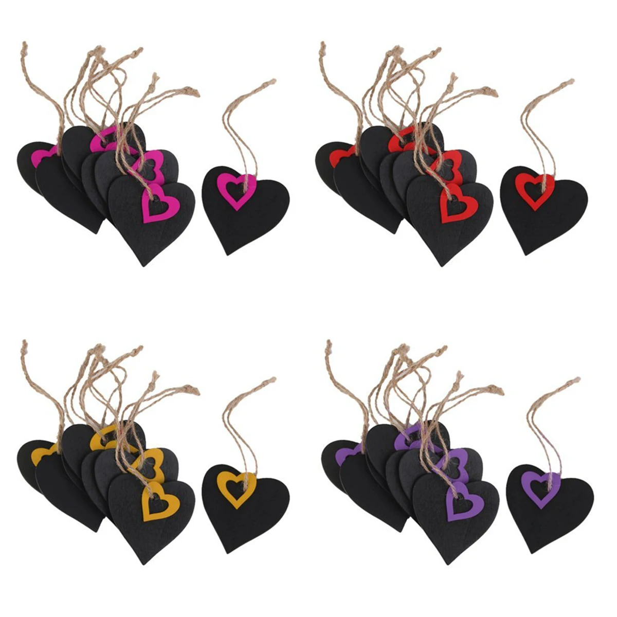 10Pcs Mini Double Sided Wooden Heart Chalkboard Tags Rustic Hanging Price Gift Tags Wedding Flower Favor Decoration Black Yellow
10Pcs Mini Double Sided Wooden Heart Chalkboard Tags Rustic Hanging Price Gift Tags Wedding Flower Favor Decoration Black Yellow