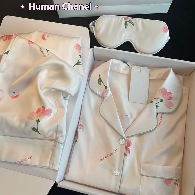 Ins Advanced Sense of Ice Silk Пижамы женские весенне-летние новые сетчатые красные принты нижнее белье для отдыха пижамы комплект домашней одежды
Ins Advanced Sense of Ice Silk Пижамы женские весенне-летние новые сетчатые красные принты нижнее белье для отдыха пижамы комплект домашней одежды