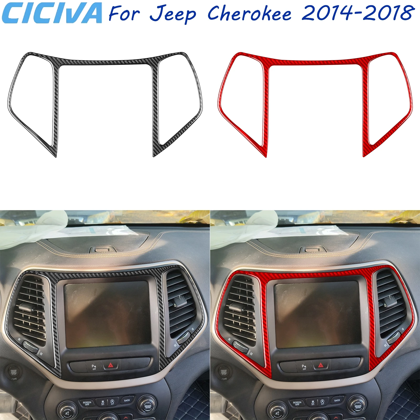 For Jeep Cherokee 2014-2018 Auto Screen Border Real Carbon Fiber Car Decoration Accessory Sticker
For Jeep Cherokee 2014-2018 Auto Screen Border Real Carbon Fiber Car Decoration Accessory Sticker