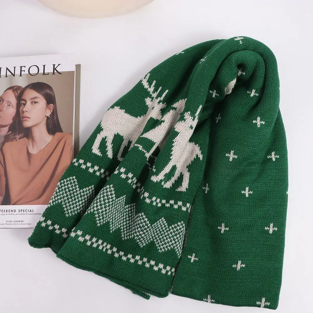 Cute Deer Christmas Scarf Plush Red Wool Knitted Scarf Wool Scarves Korean Style Scarves Winter Cashmere Scarves Autumn Winter
Cute Deer Christmas Scarf Plush Red Wool Knitted Scarf Wool Scarves Korean Style Scarves Winter Cashmere Scarves Autumn Winter