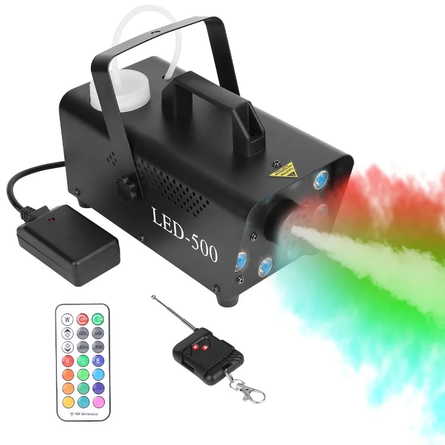500W Fog Machine 2000CFM Colorful Smoke Machine with 8Pcs LEDs 5 Lighting Effects 3Level Brightness
500W Fog Machine 2000CFM Colorful Smoke Machine with 8Pcs LEDs 5 Lighting Effects 3Level Brightness
