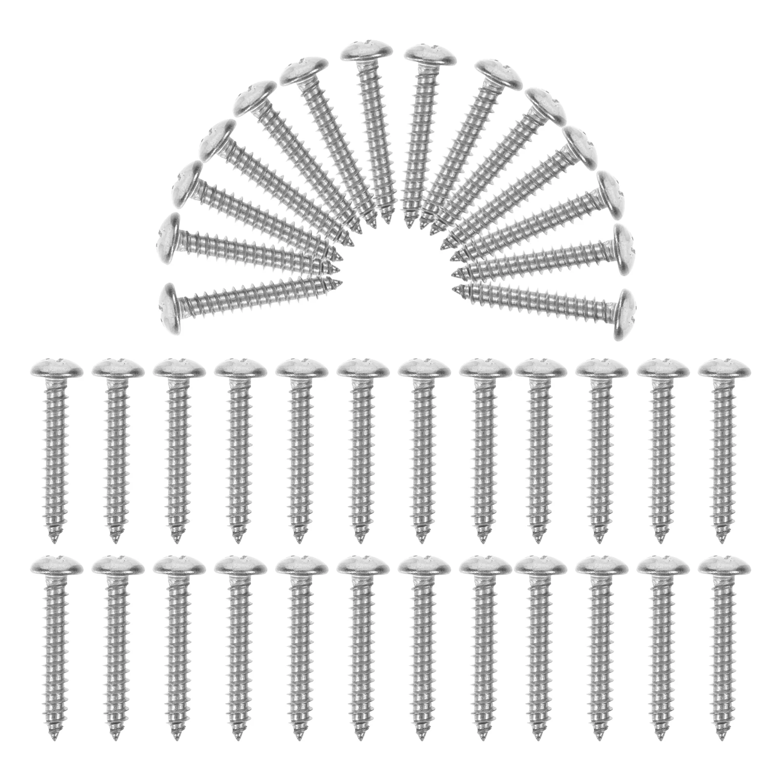 100 Pcs Self Tapping 8x1 Inch Round Self Drilling For Head Metal Screws Wood Metal Sheet Plastic Screws 
100 Pcs Self Tapping 8x1 Inch Round Self Drilling For Head Metal Screws Wood Metal Sheet Plastic Screws