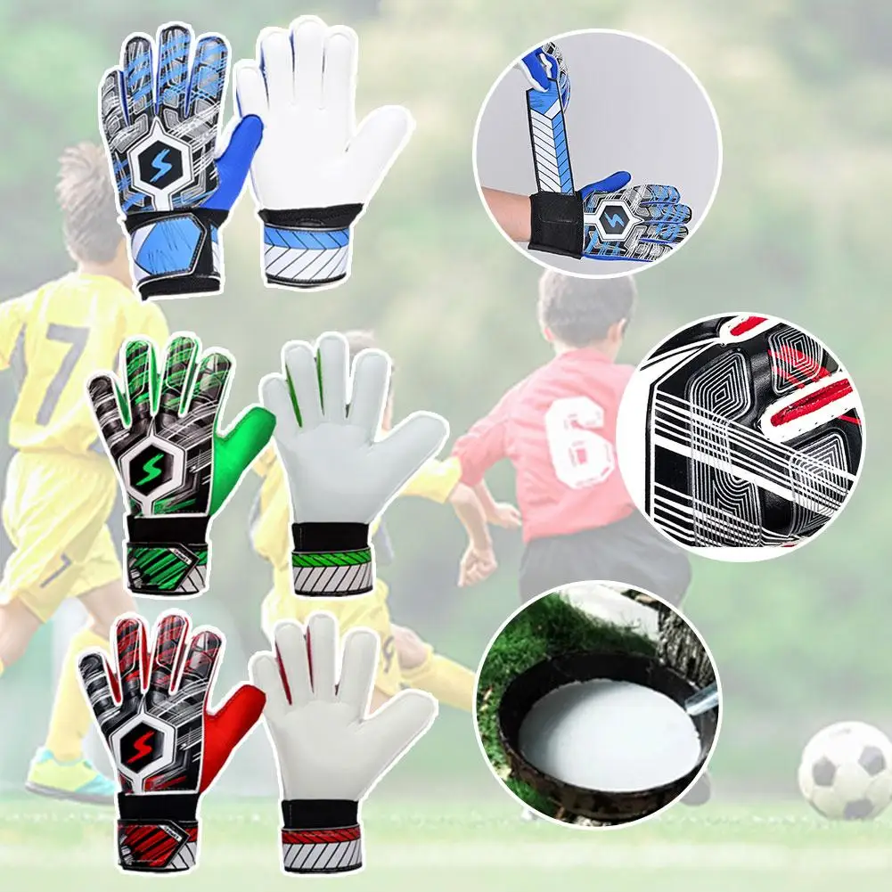 Soccer Goalkeeper Gloves With Finger Protection Children Non-slip Training Adult Male Equipment Game Professional Goalkeepe L9N5 
Soccer Goalkeeper Gloves With Finger Protection Children Non-slip Training Adult Male Equipment Game Professional Goalkeepe L9N5