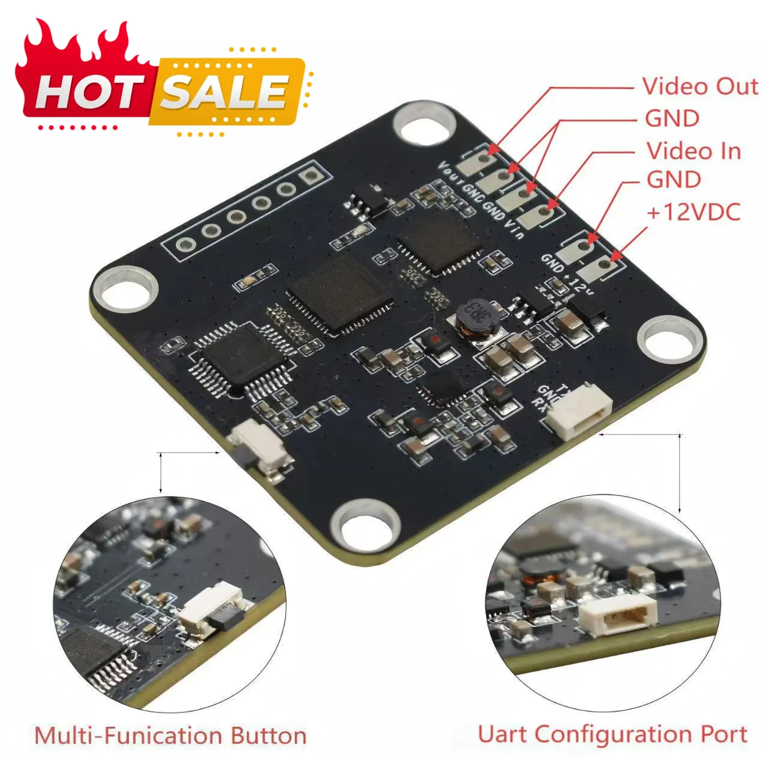Video Scrambler TX Encryption and RX Decryption Module Scrambling And Descrambling Module for Analog Video Signal Transmission
Video Scrambler TX Encryption and RX Decryption Module Scrambling And Descrambling Module for Analog Video Signal Transmission
