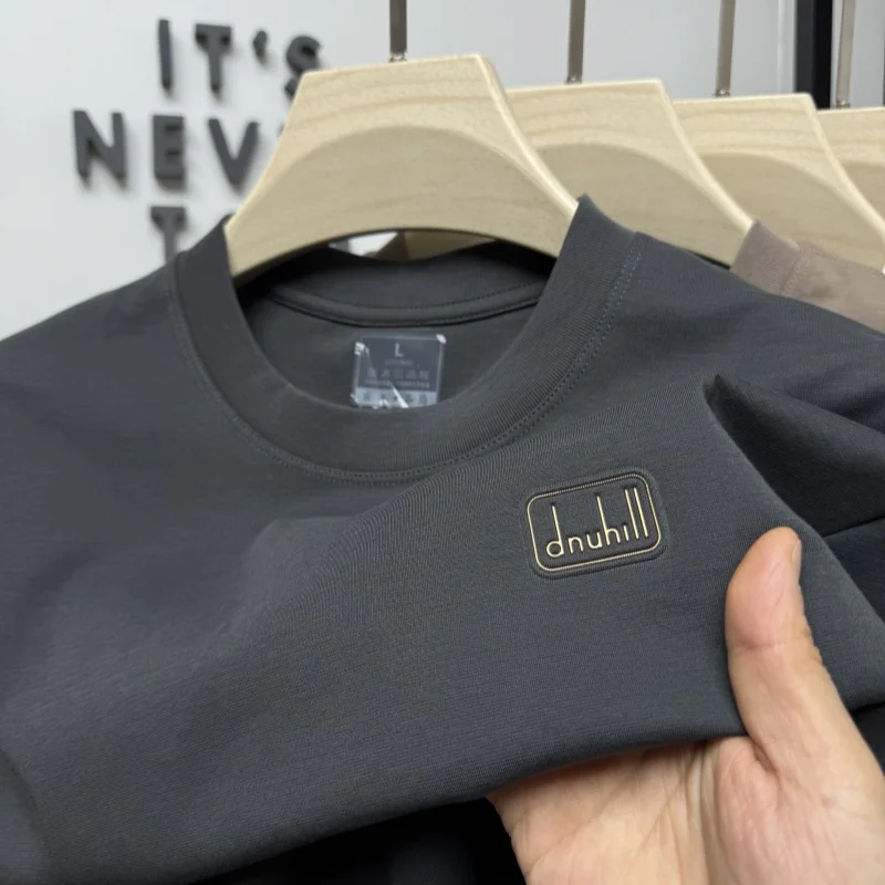 New summer cotton round neck short sleeved T-shirt for men's fashion design badge short sleeved top outdoor casual men's wear
New summer cotton round neck short sleeved T-shirt for men's fashion design badge short sleeved top outdoor casual men's wear