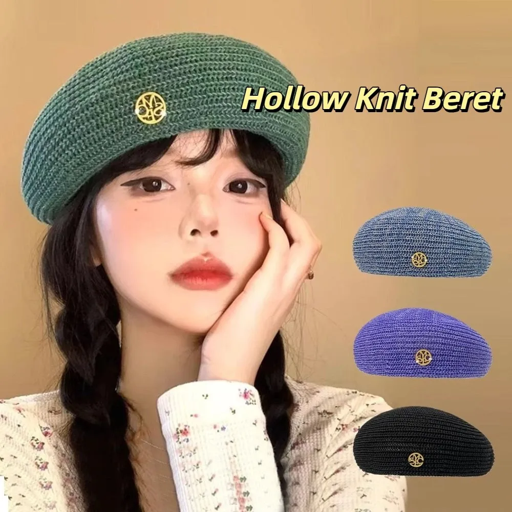Ins Korean Hollow Knitted Beret Y2k Breathable Painter Berets Versatile Thin Beanie Cap Girls
Ins Korean Hollow Knitted Beret Y2k Breathable Painter Berets Versatile Thin Beanie Cap Girls