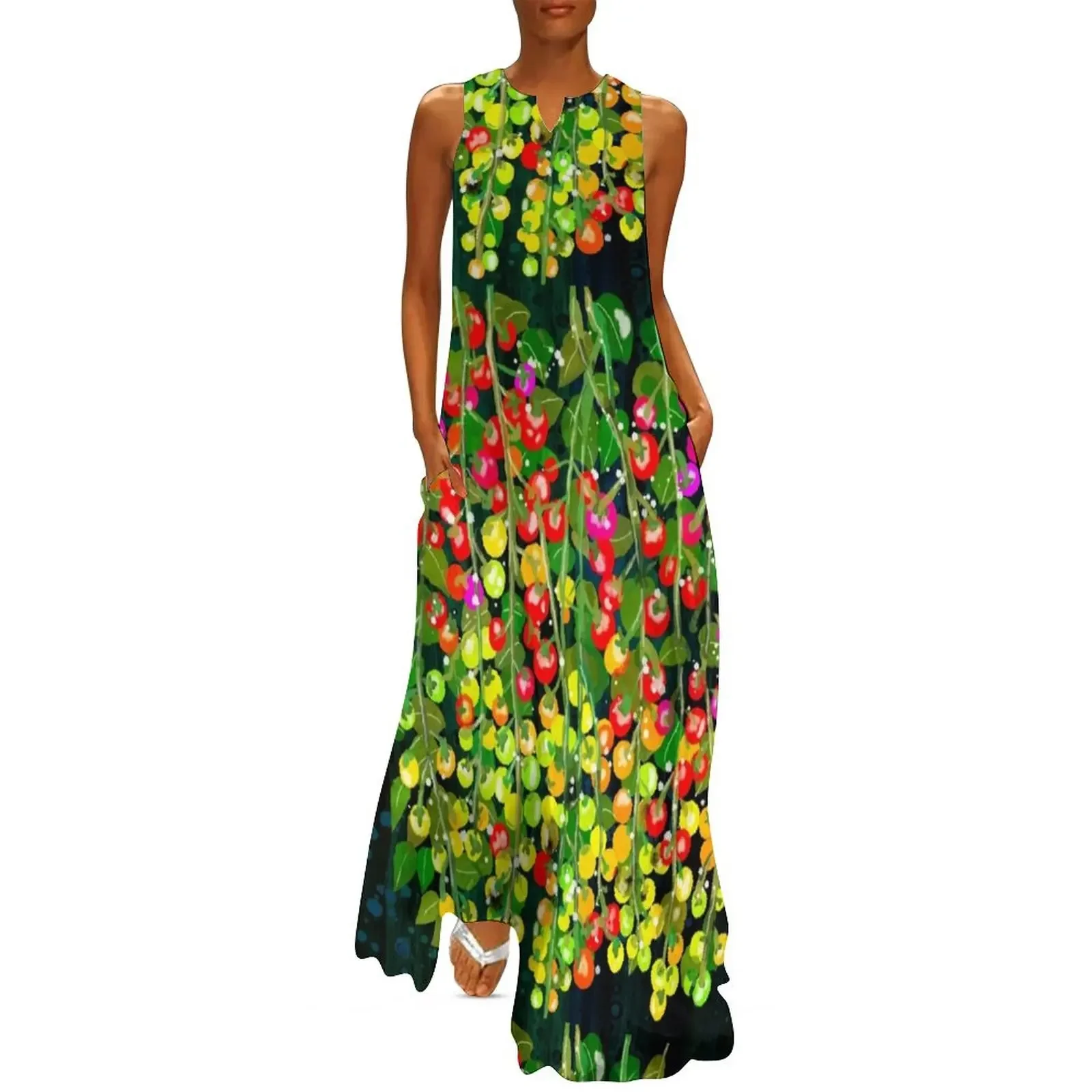 The cherry tomatoes harvest Long Dress dress for women 2025 clothes Women dresses summer Dress
The cherry tomatoes harvest Long Dress dress for women 2025 clothes Women dresses summer Dress