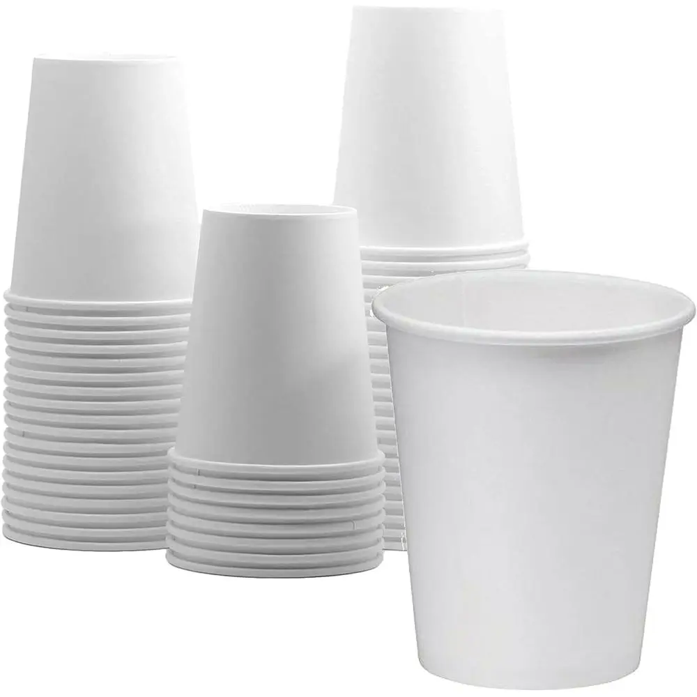 8oz White Paper Hot Cups, Pack of 1000
8oz White Paper Hot Cups, Pack of 1000