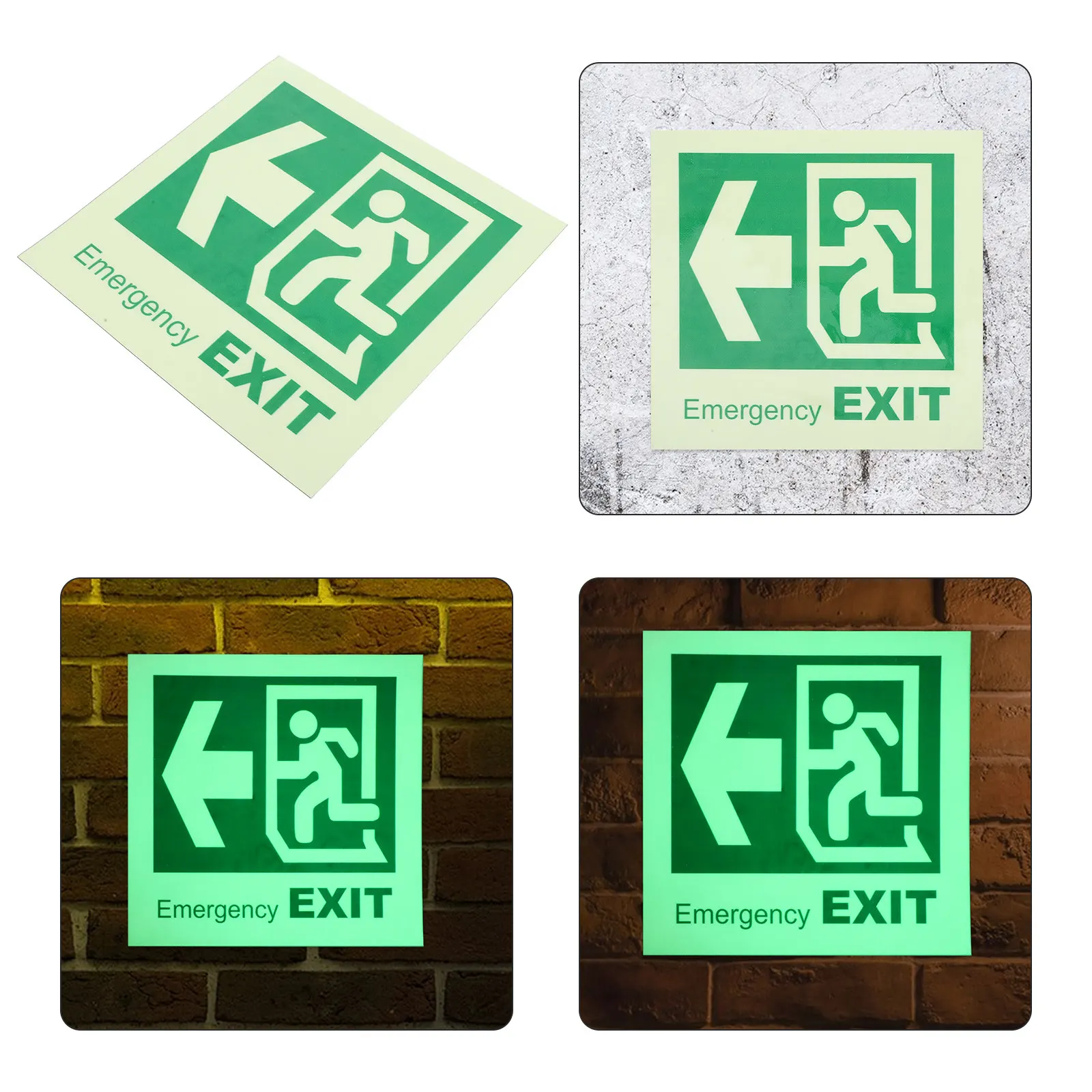 Self Adhesive Luminous Emergency Exit Sign Glow in Dark Sticker Floor Guide for Supermarket Mall Cinema Bar Emergency Safety
Self Adhesive Luminous Emergency Exit Sign Glow in Dark Sticker Floor Guide for Supermarket Mall Cinema Bar Emergency Safety