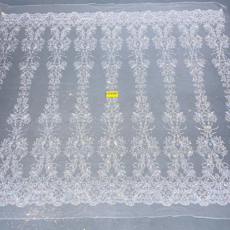 10 ярдов белой модной африканской блестящей ткани с вышивкой, сетчатое кружево с приклеенными блестками и пайетками для свадебных или вечерних платьев
10 ярдов белой модной африканской блестящей ткани с вышивкой, сетчатое кружево с приклеенными блестками и пайетками для свадебных или вечерних платьев