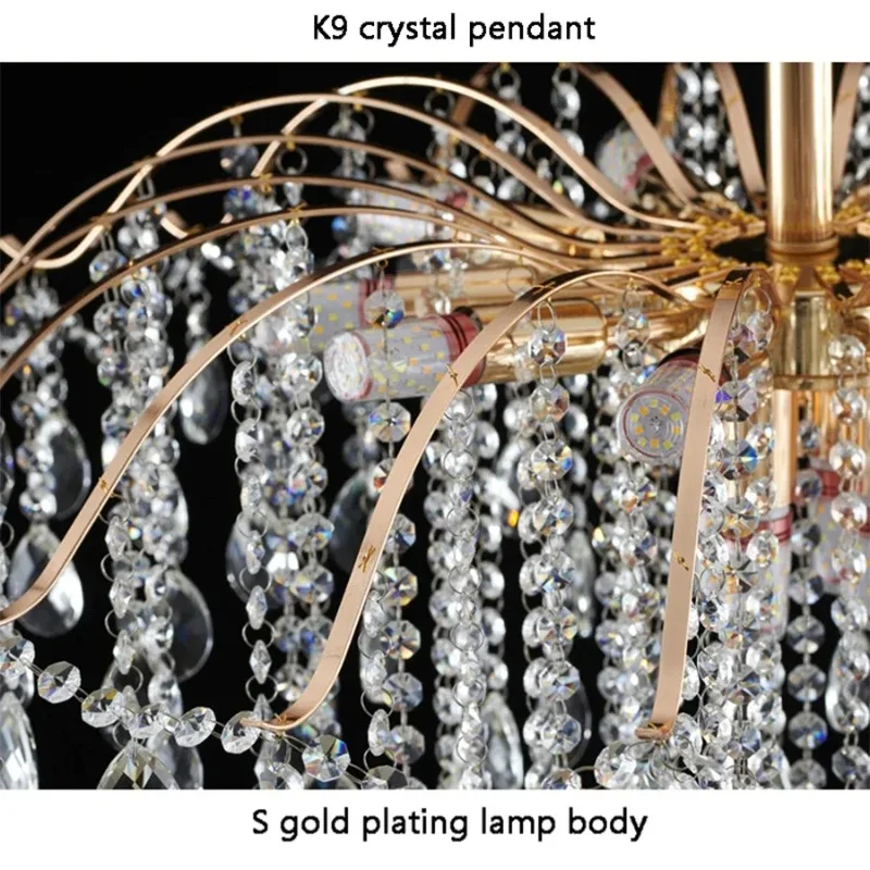 Modern Luxury Ceiling Chandelier LED Living Room Light Crystal Light Lustre home decor items Lamp Kitchen Ceiling Pendant Lights
Modern Luxury Ceiling Chandelier LED Living Room Light Crystal Light Lustre home decor items Lamp Kitchen Ceiling Pendant Lights