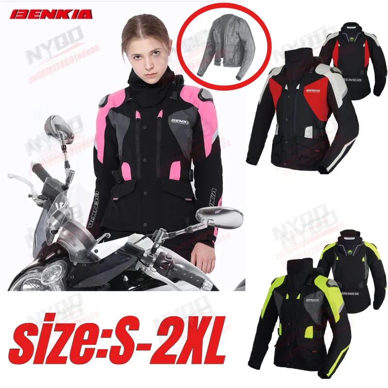 BENKIA Women Motorcycle Jacket Summer Lightweight CE Approved Neck Protection Motorcycle Jacket
BENKIA Women Motorcycle Jacket Summer Lightweight CE Approved Neck Protection Motorcycle Jacket