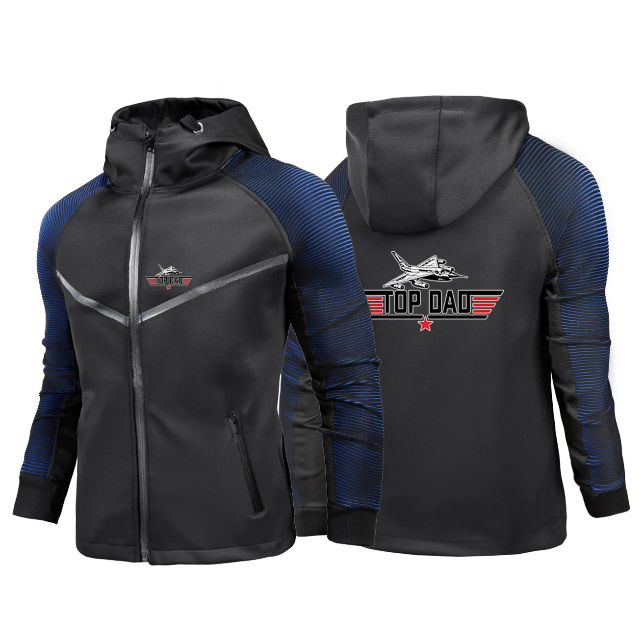 2024 Spring Autumn Men's Top Dad Birthday TopGun Jet Fathers Day Logo Print Hooded Zipper Sports Slim Fit Breathable Racing Suit
2024 Spring Autumn Men's Top Dad Birthday TopGun Jet Fathers Day Logo Print Hooded Zipper Sports Slim Fit Breathable Racing Suit