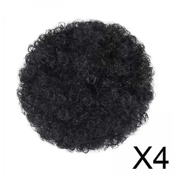 4xAfro Hair Bun Synthetic Fiber Charming Soft Short Afro Bun for Shopping 15cm
4xAfro Hair Bun Synthetic Fiber Charming Soft Short Afro Bun for Shopping 15cm