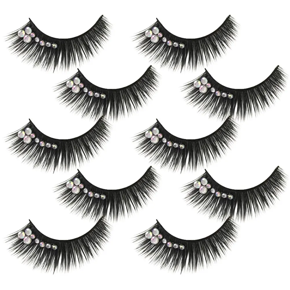5 пар накладных ресниц с блестящими стразами для танцев, вечеринок и клубов, длинные, эффектные, для макияжа глаз
5 пар накладных ресниц с блестящими стразами для танцев, вечеринок и клубов, длинные, эффектные, для макияжа глаз