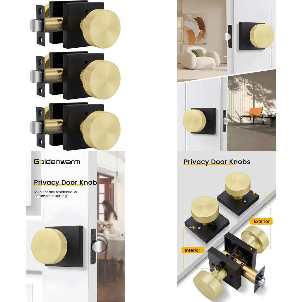 Сверхмощные дверные ручки из цинкового сплава для конфиденциальности и внутренние, отделка черного золота, подходят для спален и многого другого
Сверхмощные дверные ручки из цинкового сплава для конфиденциальности и внутренние, отделка черного золота, подходят для спален и многого другого