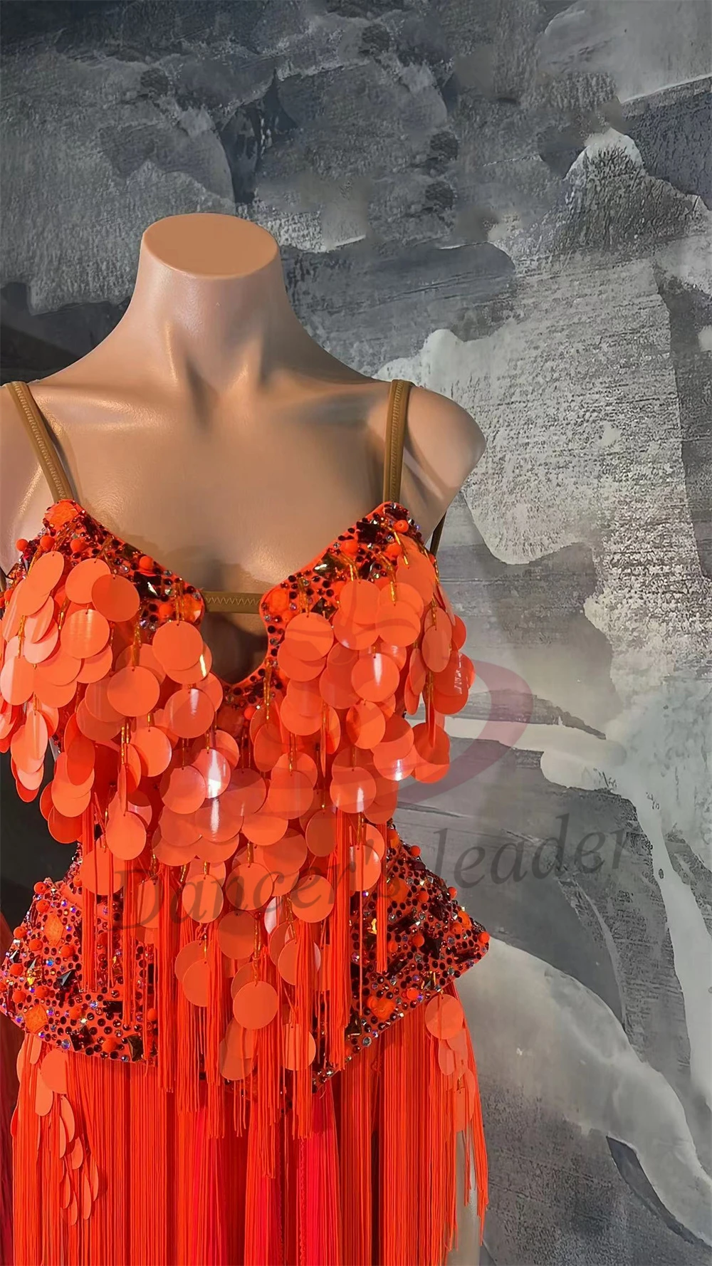 Latin Dance Adult And Children'S Dress AB Stone High-End Custom Orange Tassel Sequin Floral Dress Cha Cha Tango Women'S Clothing
Latin Dance Adult And Children'S Dress AB Stone High-End Custom Orange Tassel Sequin Floral Dress Cha Cha Tango Women'S Clothing