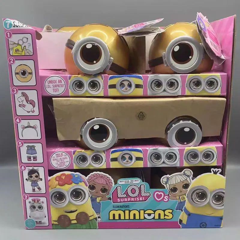 MGA L.O.L. Surprise! x Minions Bob Stuart Mystery Blind Box Gifts Toy Model Anime Figures Collect Ornaments
MGA L.O.L. Surprise! x Minions Bob Stuart Mystery Blind Box Gifts Toy Model Anime Figures Collect Ornaments