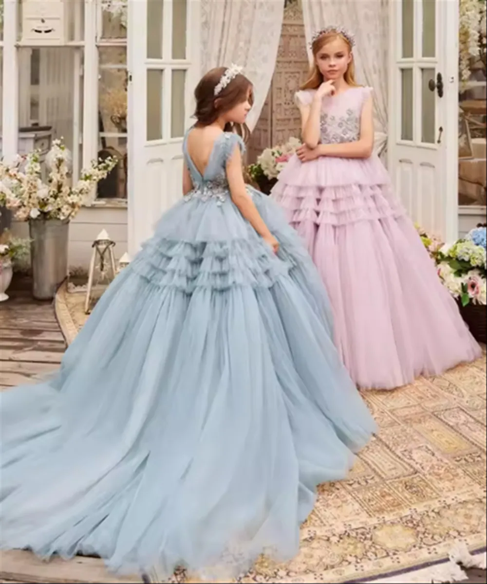 Customized Luxury Flower Girl Wedding Dress Princess Sleeveless Tiered Kids Birthday Pageant Party First Communion Dress
Customized Luxury Flower Girl Wedding Dress Princess Sleeveless Tiered Kids Birthday Pageant Party First Communion Dress