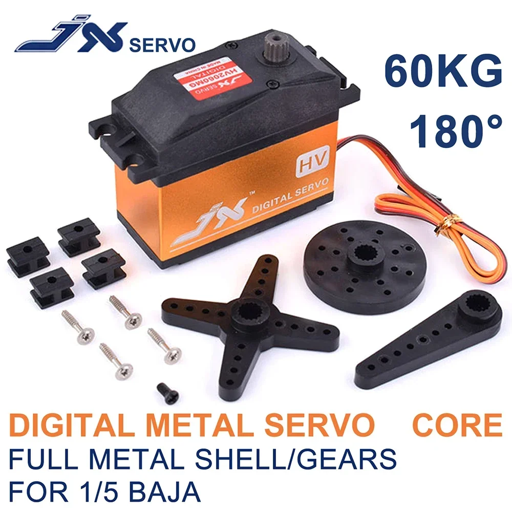 RC Servo JX RC Servo PDI-HV2060MG 60KG High Torque 180° Digital Servo For 1/5 Baja RC Car
RC Servo JX RC Servo PDI-HV2060MG 60KG High Torque 180° Digital Servo For 1/5 Baja RC Car