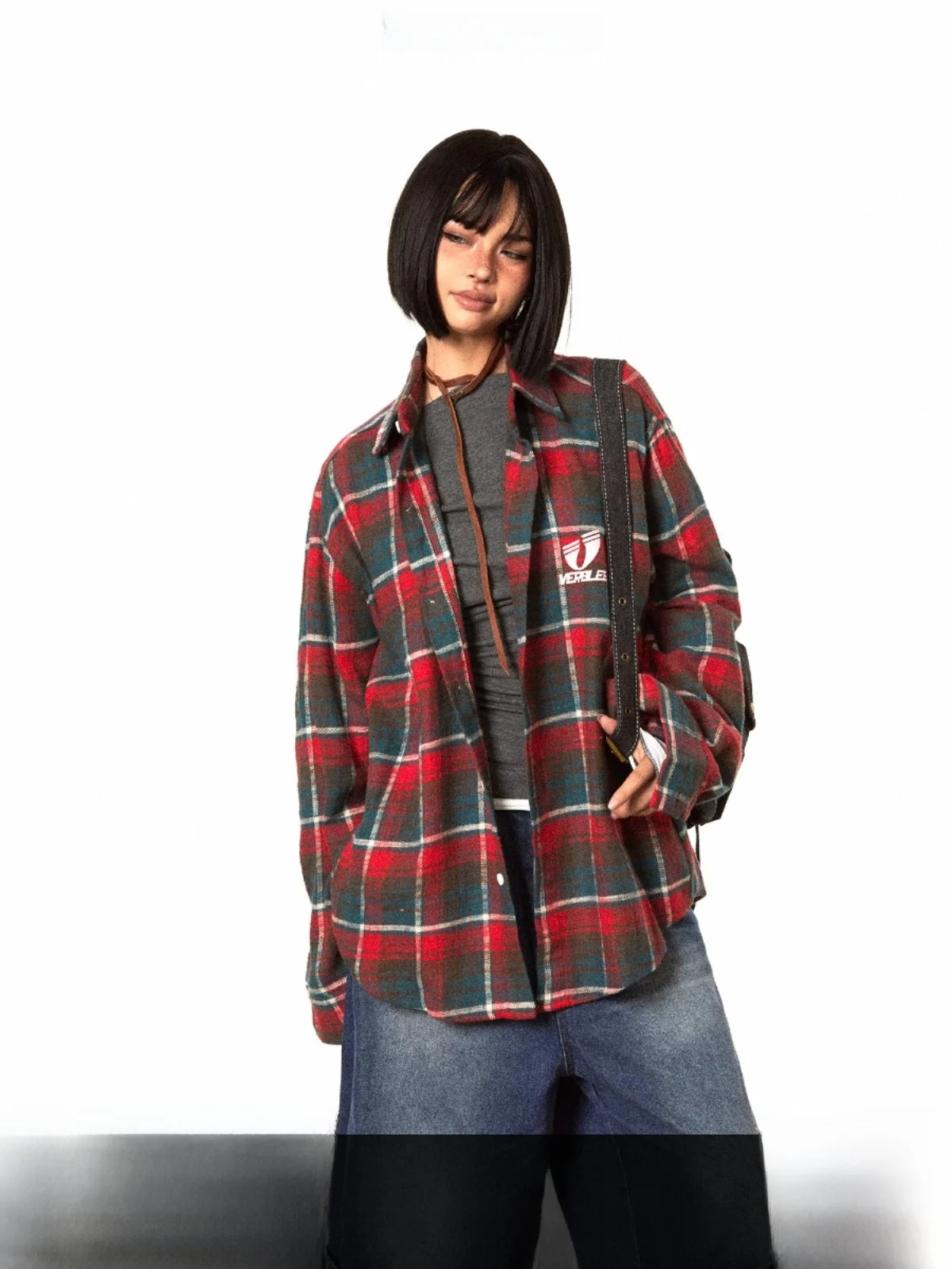 Blabb Ретро клетчатый длинный свек Повседневный летучая мышь irt Мужчины Женщины Свободный крой Хлопок Осенний топ Street Sle Отложной воротник
Blabb Ретро клетчатый длинный свек Повседневный летучая мышь irt Мужчины Женщины Свободный крой Хлопок Осенний топ Street Sle Отложной воротник