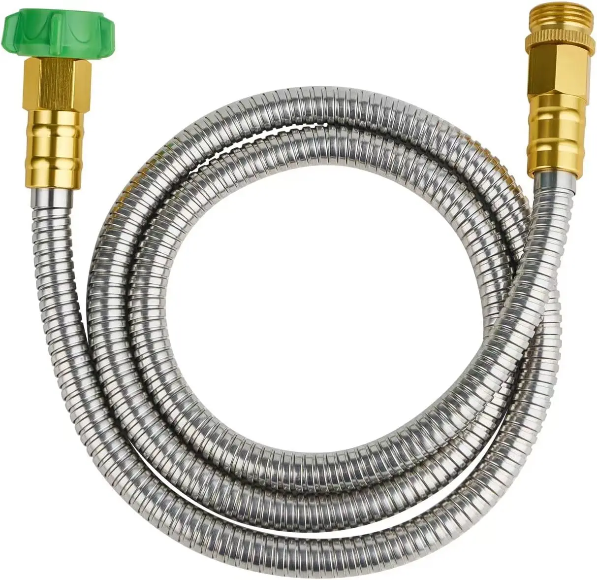 304 Stainless Steel Short Garden Hose 5 ft with Female to Male Connector, Anti-Leak, Flexible & Lightweight Kink-Free Water Hose
304 Stainless Steel Short Garden Hose 5 ft with Female to Male Connector, Anti-Leak, Flexible & Lightweight Kink-Free Water Hose