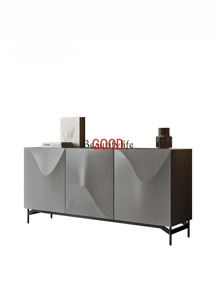 Light Luxury Sideboard Modern Minimalist Gray Paint Dining Room Bedroom Locker Living Room Multi-Functional
Light Luxury Sideboard Modern Minimalist Gray Paint Dining Room Bedroom Locker Living Room Multi-Functional