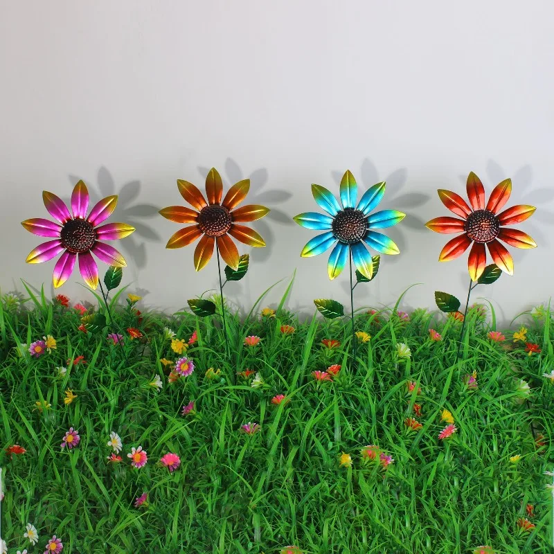 4pcs Sunflower Iron Garden Stake Outdoor Metal Yard Art Decor Handmade Craft Hardware Ornament Decoration
4pcs Sunflower Iron Garden Stake Outdoor Metal Yard Art Decor Handmade Craft Hardware Ornament Decoration
