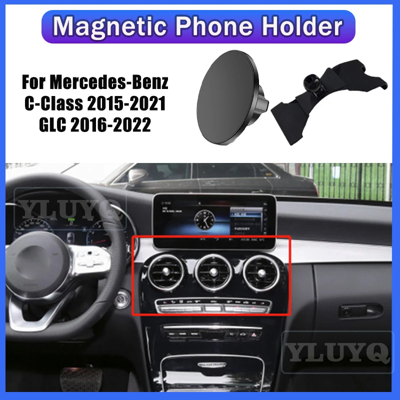 For Mercedes C-Class W205 2015-2021 GLC 2016-2022 Car magnetic phone holder Gravity navigation stand 360° rotatable
For Mercedes C-Class W205 2015-2021 GLC 2016-2022 Car magnetic phone holder Gravity navigation stand 360° rotatable