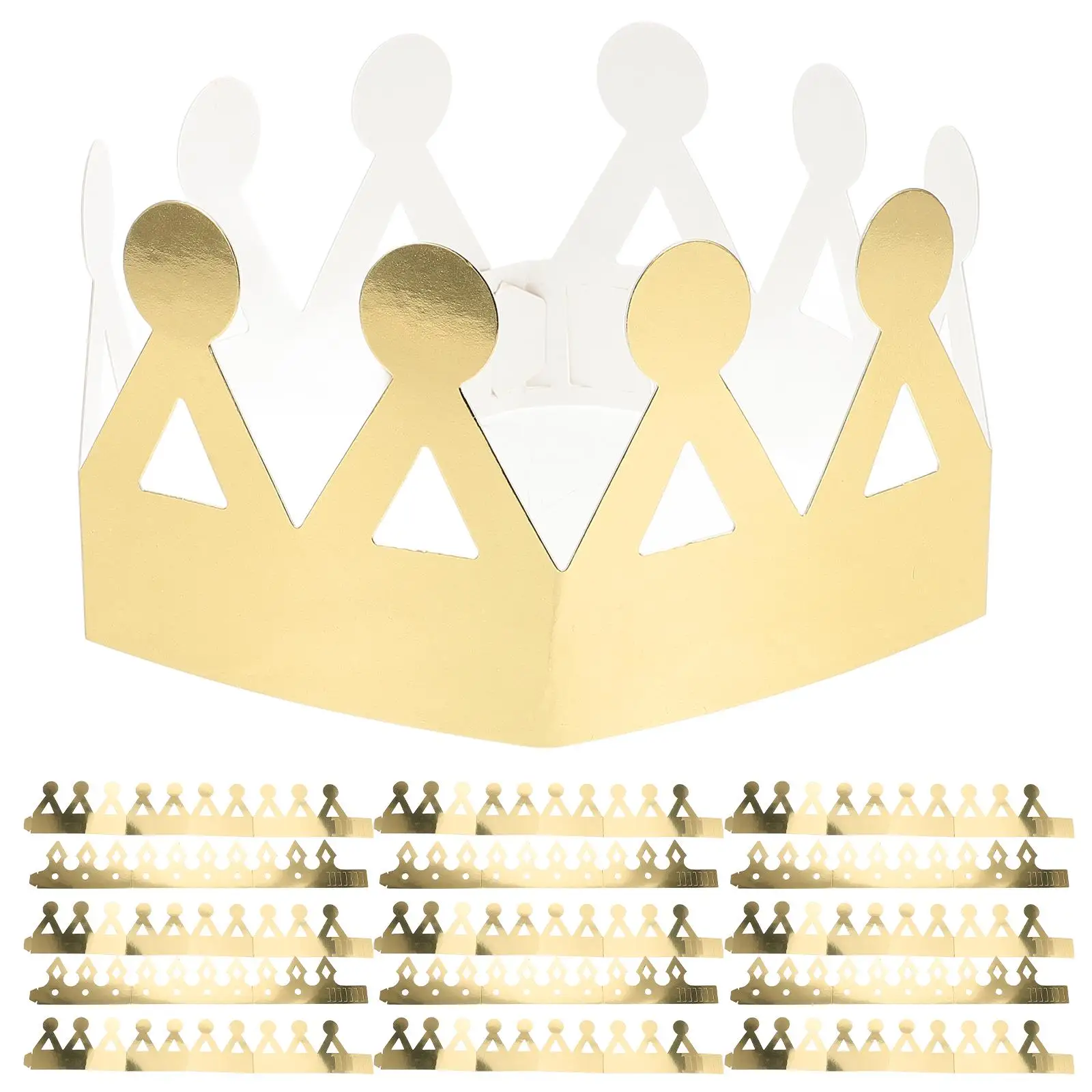 24 Pcs Paper Crown Party Hat Kids Crowns Cap Props Child Man Hats Birthday Baby Shower Bright Color Comfortable Wear
24 Pcs Paper Crown Party Hat Kids Crowns Cap Props Child Man Hats Birthday Baby Shower Bright Color Comfortable Wear