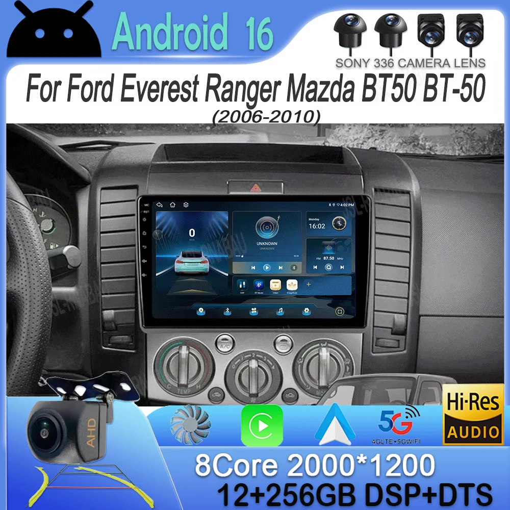 Android 16 Car Radio For Ford Everest Ranger Mazda BT50 BT-50 2006 2007 2008 - 2010 GPS Multimedia Video Player Head Unit Stereo
Android 16 Car Radio For Ford Everest Ranger Mazda BT50 BT-50 2006 2007 2008 - 2010 GPS Multimedia Video Player Head Unit Stereo