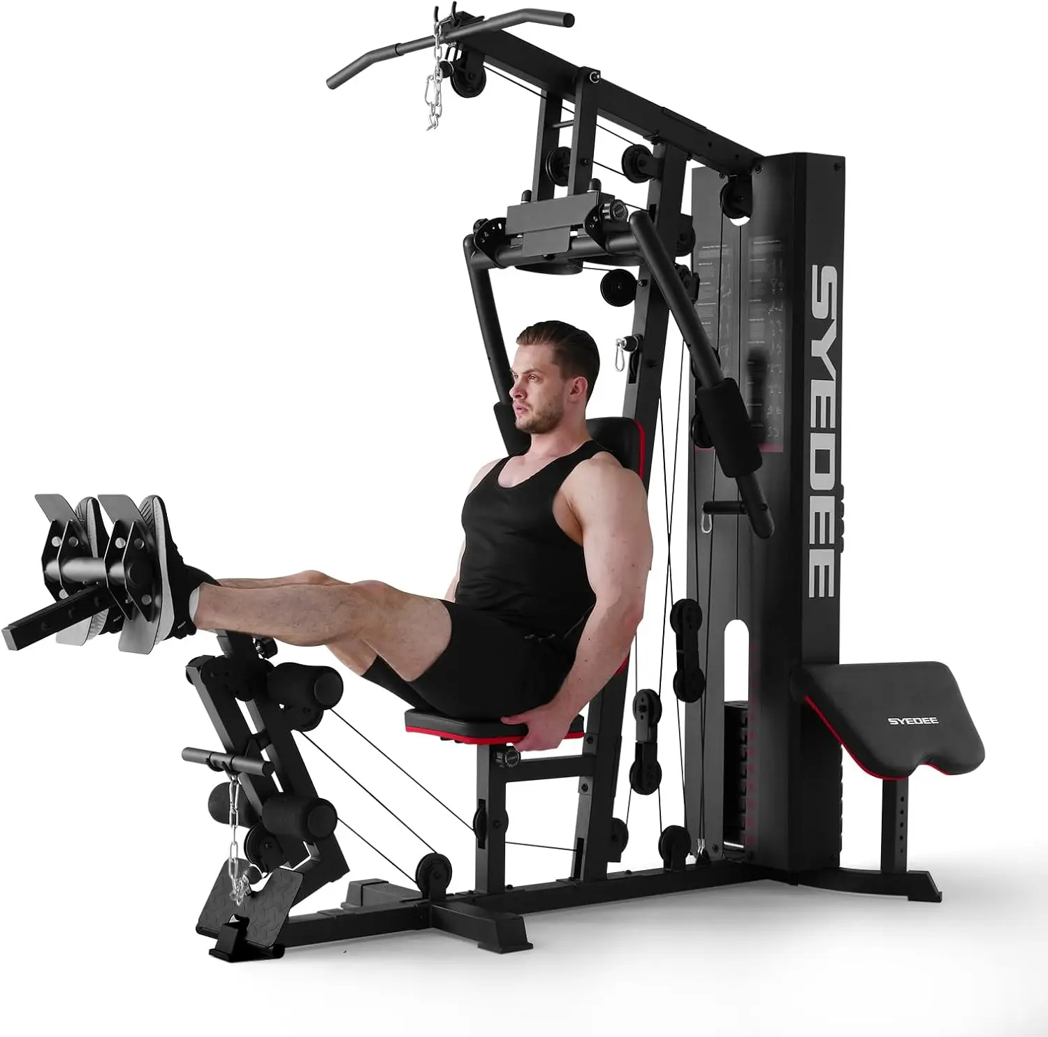 Workout Station with 150LBS Weight Stack, Home Gym Equipment, Exercise Equipment for Full Body
Workout Station with 150LBS Weight Stack, Home Gym Equipment, Exercise Equipment for Full Body
