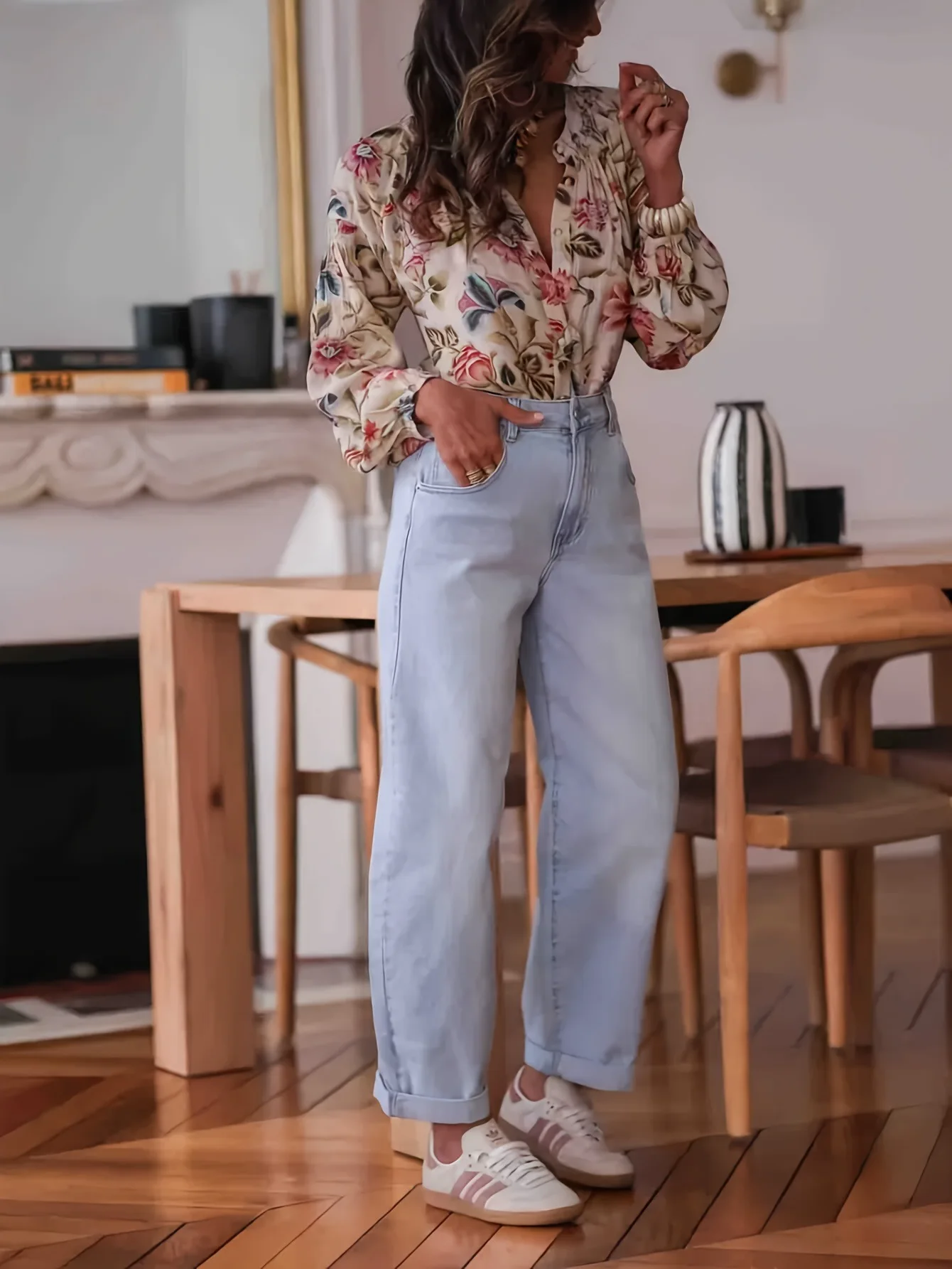 2026 European and American clothing summer tops long-sleeved shirts printed shirts for women
2026 European and American clothing summer tops long-sleeved shirts printed shirts for women