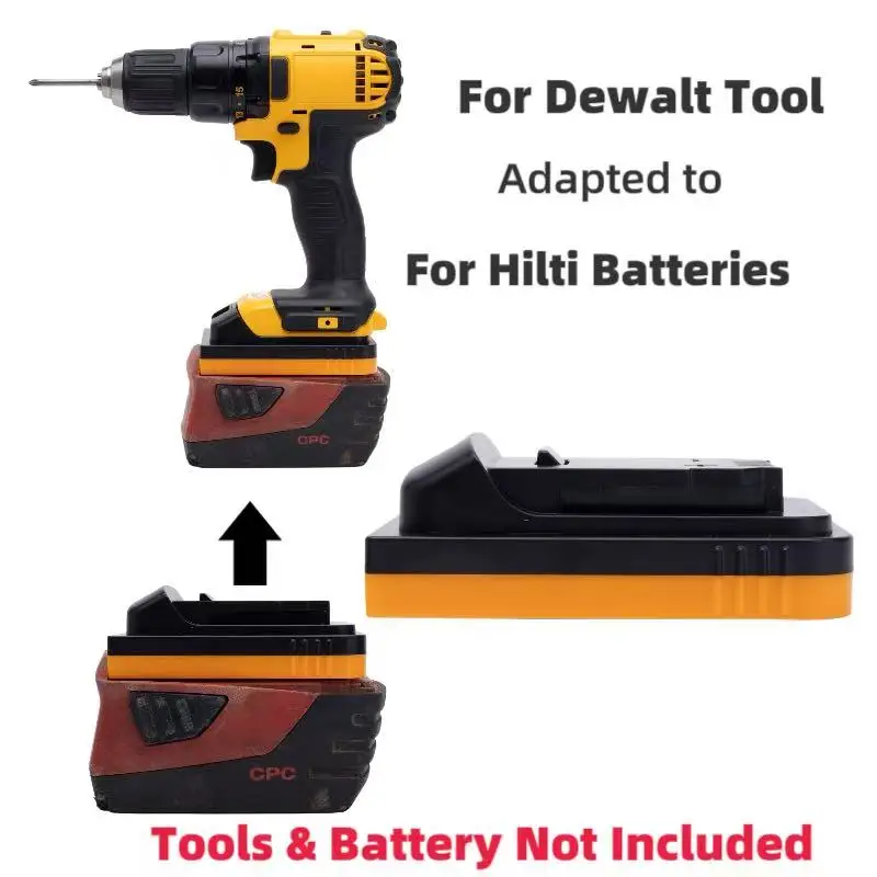 Batteries Converter Adapter For HILTI 22v B22 To For Dewalt 20v Tool Converter(Not Include Tools And Battery)
Batteries Converter Adapter For HILTI 22v B22 To For Dewalt 20v Tool Converter(Not Include Tools And Battery)