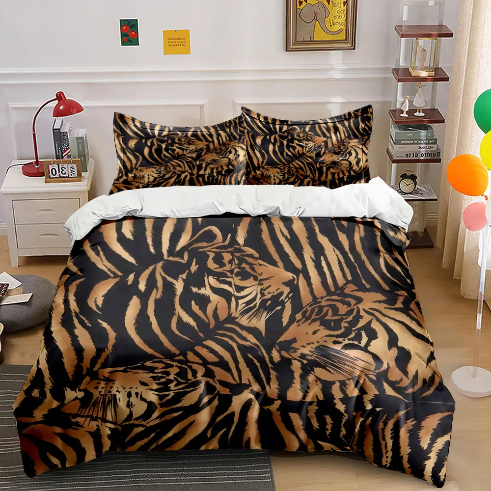 Tiger Pattern Bedding Set. Multiple sizes kid's and adults' bedroom Exquisite 3PC bedding set, gift
Tiger Pattern Bedding Set. Multiple sizes kid's and adults' bedroom Exquisite 3PC bedding set, gift