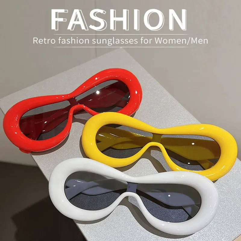 New Oval Sunglasses for Men Women Fashion Retro Brand Design Shades Eyewear Female Candy Color Goggle Sun Glasses
New Oval Sunglasses for Men Women Fashion Retro Brand Design Shades Eyewear Female Candy Color Goggle Sun Glasses
