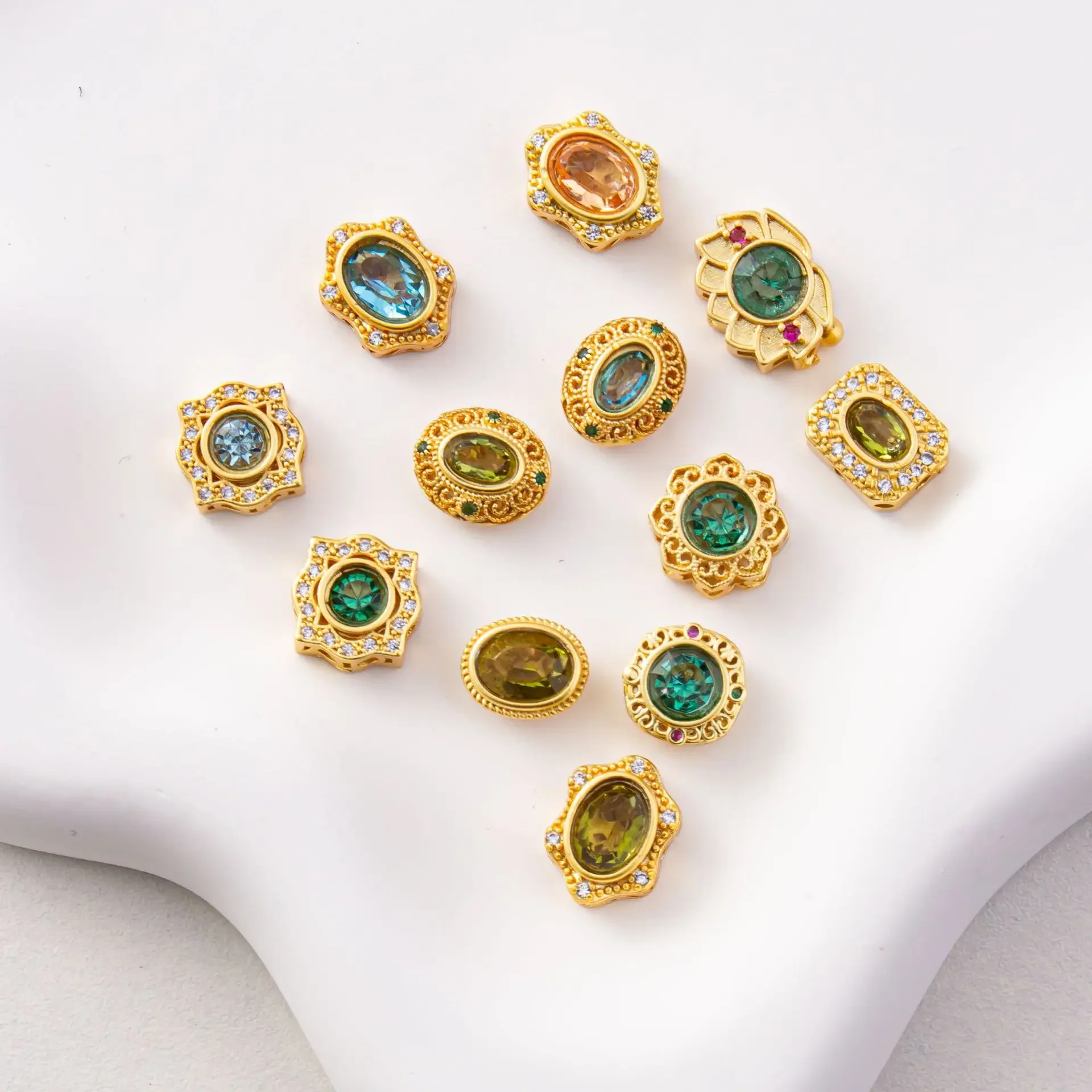 5PC Copper Plating Jewelry Making Accessories, DIY Pearl Bracelet Necklace Spacer Loose Beads Material Wholesale Accessories
5PC Copper Plating Jewelry Making Accessories, DIY Pearl Bracelet Necklace Spacer Loose Beads Material Wholesale Accessories