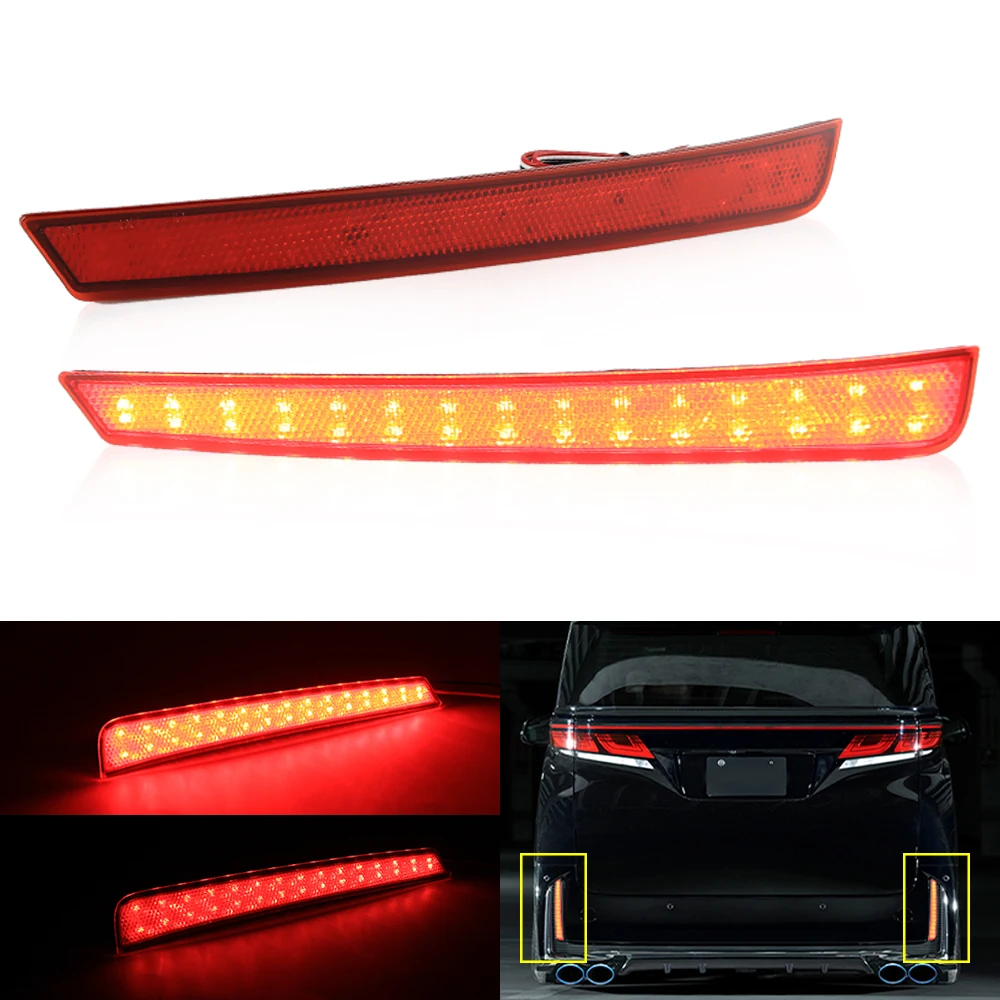 2×for Toyota Vellfire 40 Series - Rear Bumper Brake Lamps Reflector LED Taillight Reversing Signal Lights Car Assembly Indicator
2×for Toyota Vellfire 40 Series - Rear Bumper Brake Lamps Reflector LED Taillight Reversing Signal Lights Car Assembly Indicator