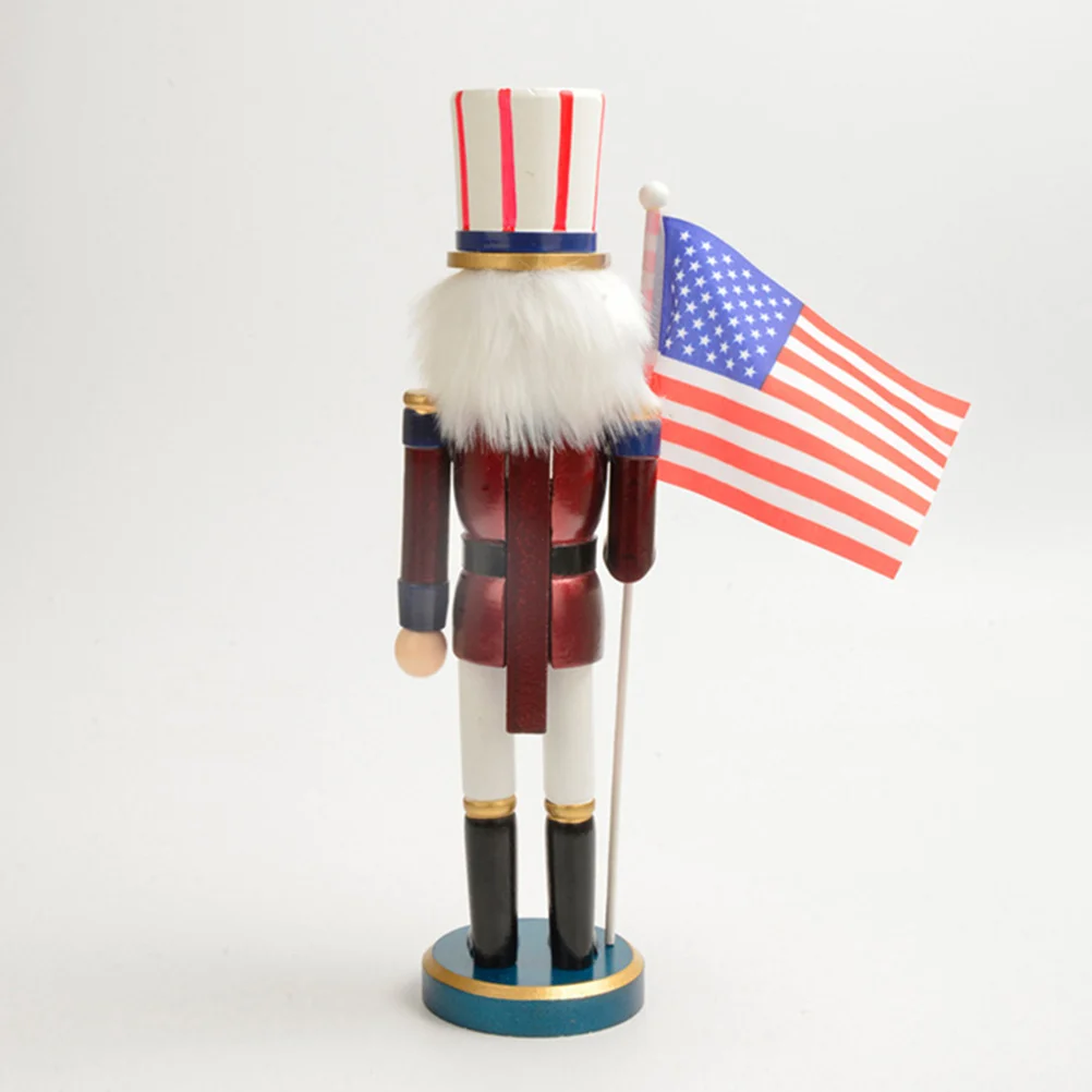 American Nutcracker Wooden Soldier 12 Inch Holiday Decor For Independence Day Christmas Tabletop Display Patriotic Flag
American Nutcracker Wooden Soldier 12 Inch Holiday Decor For Independence Day Christmas Tabletop Display Patriotic Flag