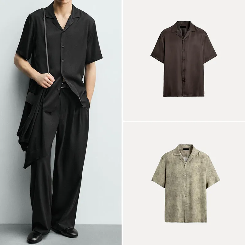 Loose Casual Fashionable Men's Shirt Summer 2026 V-neck Short Sleeve Open Cardigan Regular Length Other Material 100%
Loose Casual Fashionable Men's Shirt Summer 2026 V-neck Short Sleeve Open Cardigan Regular Length Other Material 100%