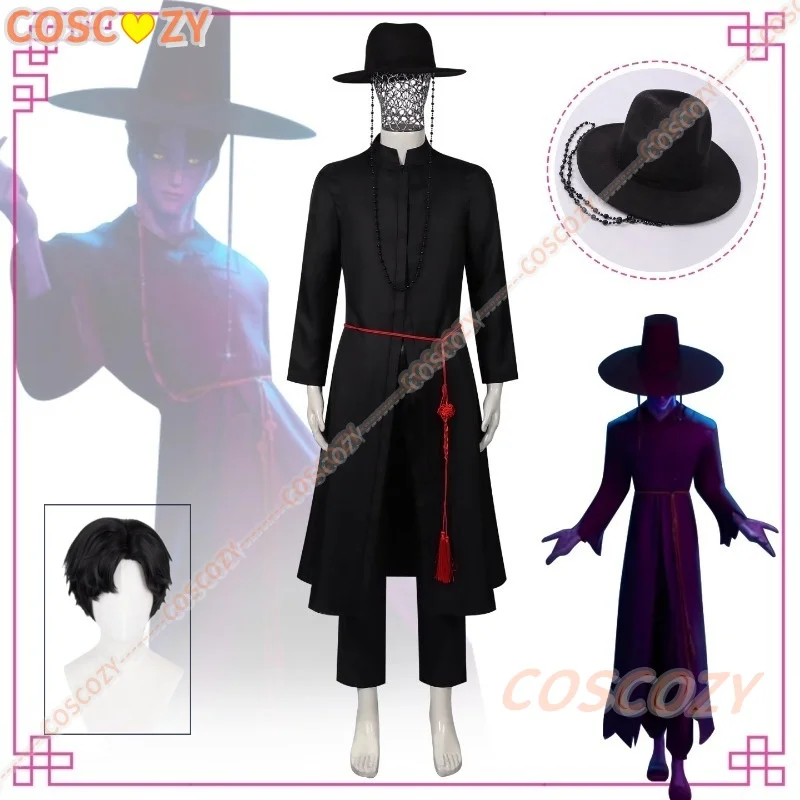 Anime Movie Demon KPOP Saja Boys Jinu Cosplay Costume Wig Your Idol Black Robes Unisex Outfit Halloween Disguise Adult Outfit
Anime Movie Demon KPOP Saja Boys Jinu Cosplay Costume Wig Your Idol Black Robes Unisex Outfit Halloween Disguise Adult Outfit