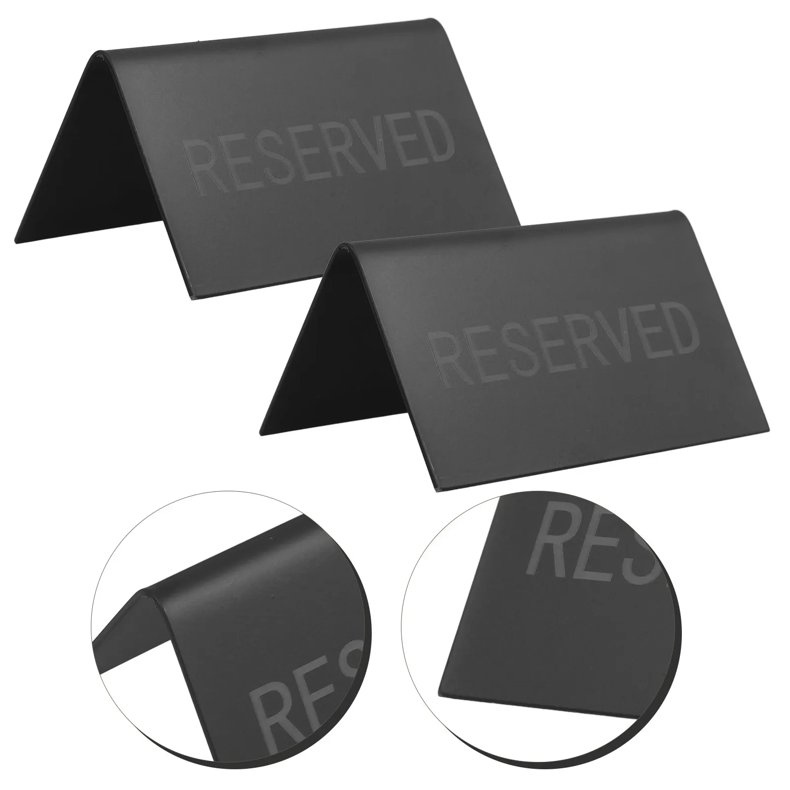 2Pcs Reserved Signs Stainless Steel Modern Reserved Table Tent Signs for Wedding Restaurant Party Banquet Event Seating
2Pcs Reserved Signs Stainless Steel Modern Reserved Table Tent Signs for Wedding Restaurant Party Banquet Event Seating